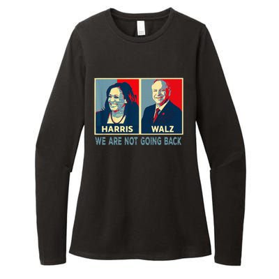 Harris Waltz We Are Not Going Back Kamala Harris 2024 Womens CVC Long Sleeve Shirt