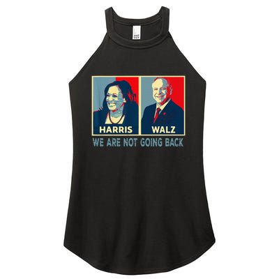 Harris Waltz We Are Not Going Back Kamala Harris 2024 Women's Perfect Tri Rocker Tank