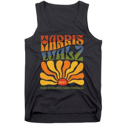 Harris Walz Waltz 2024 Mind Your Own Damn Business Tank Top