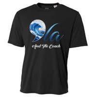 Harris Walz Waltz 2024 Blue Wave Comma La And The Coach Cooling Performance Crew T-Shirt