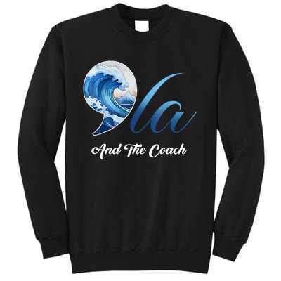 Harris Walz Waltz 2024 Blue Wave Comma La And The Coach Sweatshirt