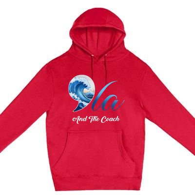 Harris Walz Waltz 2024 Blue Wave Comma La And The Coach Premium Pullover Hoodie