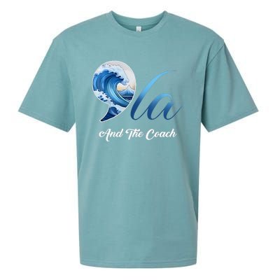 Harris Walz Waltz 2024 Blue Wave Comma La And The Coach Sueded Cloud Jersey T-Shirt