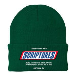 Hungry Why Wait Scriptures Blessed Are Those Who Hunger Knit Cap Winter Beanie