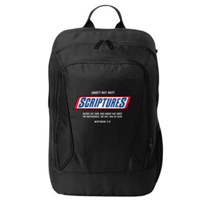 Hungry Why Wait Scriptures Blessed Are Those Who Hunger City Backpack