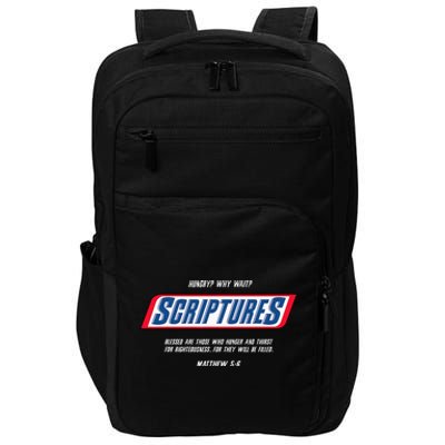 Hungry Why Wait Scriptures Blessed Are Those Who Hunger Impact Tech Backpack