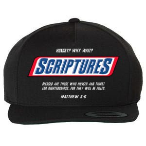 Hungry Why Wait Scriptures Blessed Are Those Who Hunger Wool Snapback Cap