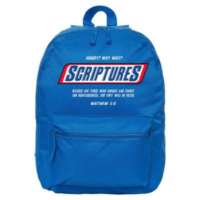 Hungry Why Wait Scriptures Blessed Are Those Who Hunger 16 in Basic Backpack