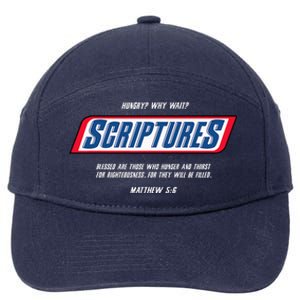 Hungry Why Wait Scriptures Blessed Are Those Who Hunger 7-Panel Snapback Hat