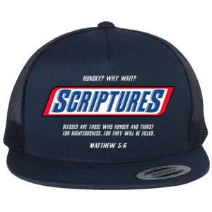 Hungry Why Wait Scriptures Blessed Are Those Who Hunger Flat Bill Trucker Hat