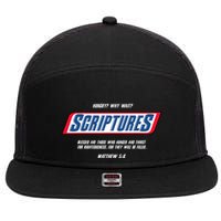 Hungry Why Wait Scriptures Blessed Are Those Who Hunger 7 Panel Mesh Trucker Snapback Hat