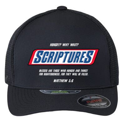 Hungry Why Wait Scriptures Blessed Are Those Who Hunger Flexfit Unipanel Trucker Cap