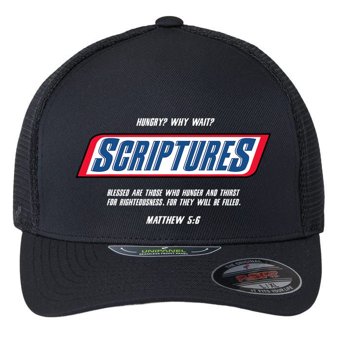 Hungry Why Wait Scriptures Blessed Are Those Who Hunger Flexfit Unipanel Trucker Cap
