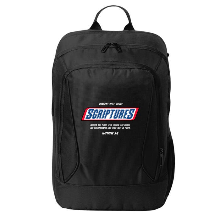 Hungry Why Wait Scriptures Blessed Are Those Who Hunger City Backpack