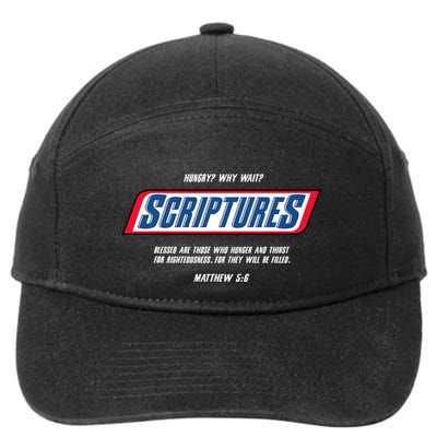Hungry Why Wait Scriptures Blessed Are Those Who Hunger 7-Panel Snapback Hat