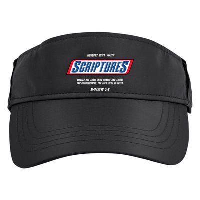 Hungry Why Wait Scriptures Blessed Are Those Who Hunger Adult Drive Performance Visor