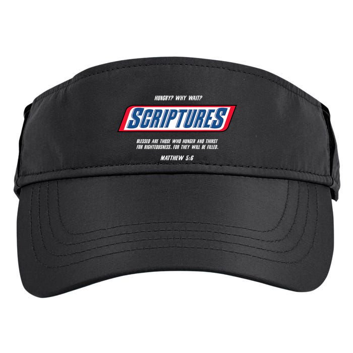 Hungry Why Wait Scriptures Blessed Are Those Who Hunger Adult Drive Performance Visor