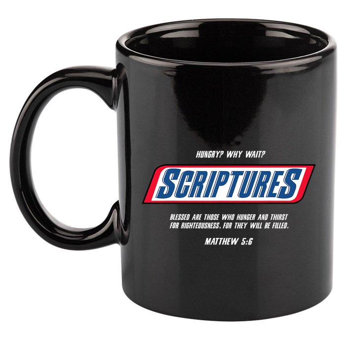 Hungry Why Wait Scriptures Blessed Are Those Who Hunger 11oz C Handle Ceramic Mug