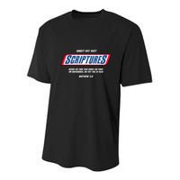 Hungry Why Wait Scriptures Blessed Are Those Who Hunger Youth Performance Sprint T-Shirt