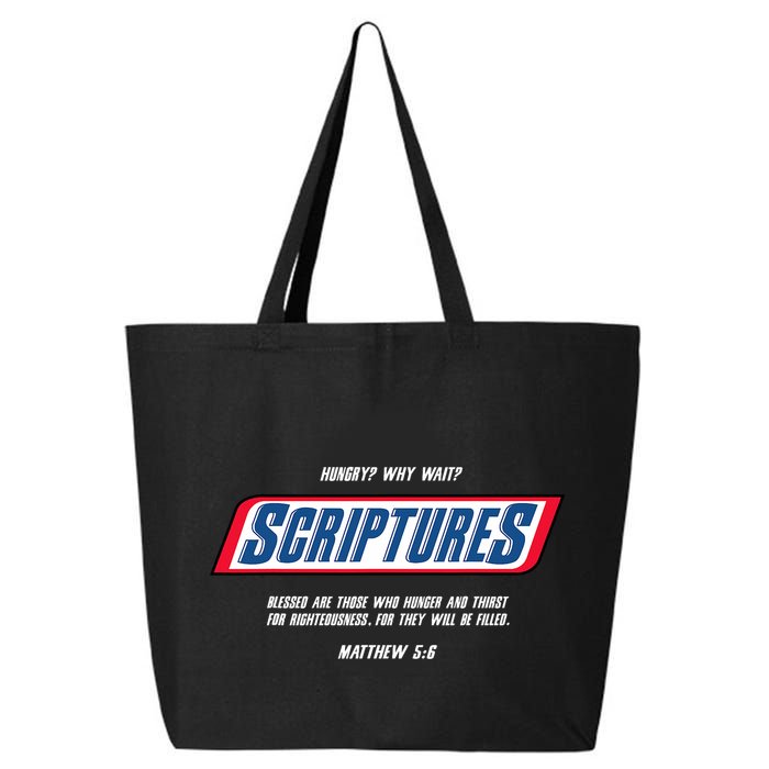 Hungry Why Wait Scriptures Blessed Are Those Who Hunger 25L Jumbo Tote