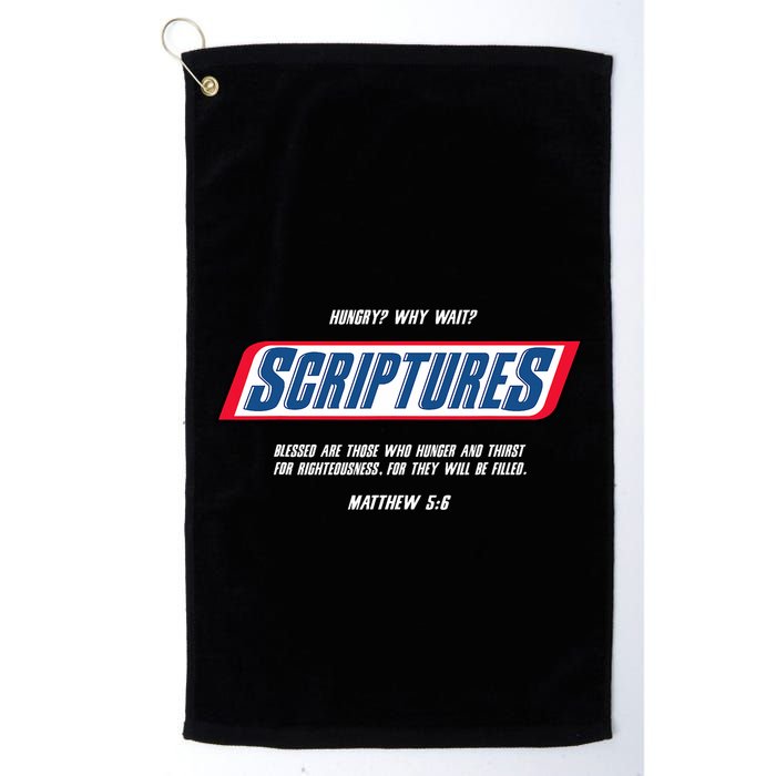Hungry Why Wait Scriptures Blessed Are Those Who Hunger Golf Towel