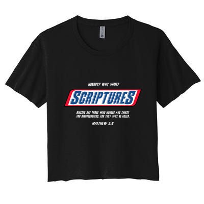 Hungry Why Wait Scriptures Blessed Are Those Who Hunger Crop Top