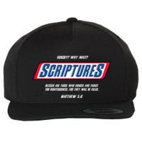 Hungry Why Wait Scriptures Blessed Are Those Who Hunger Wool Snapback Cap