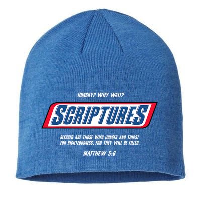 Hungry Why Wait Scriptures Blessed Are Those Who Hunger Sustainable Beanie