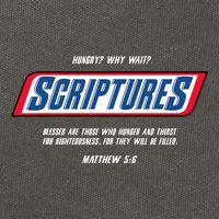 Hungry Why Wait Scriptures Blessed Are Those Who Hunger Cotton Canvas Backpack