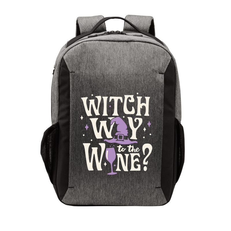 Halloween Witch Way To The Wine? Gift Vector Backpack