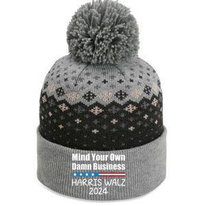 Harris Walz Waltz 2024 Mind Your Own Damn Business The Baniff Cuffed Pom Beanie