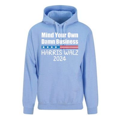 Harris Walz Waltz 2024 Mind Your Own Damn Business Unisex Surf Hoodie