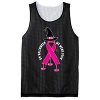 Halloween Witch Wear Pink Cool Breast Cancer Awareness Gifts Mesh Reversible Basketball Jersey Tank