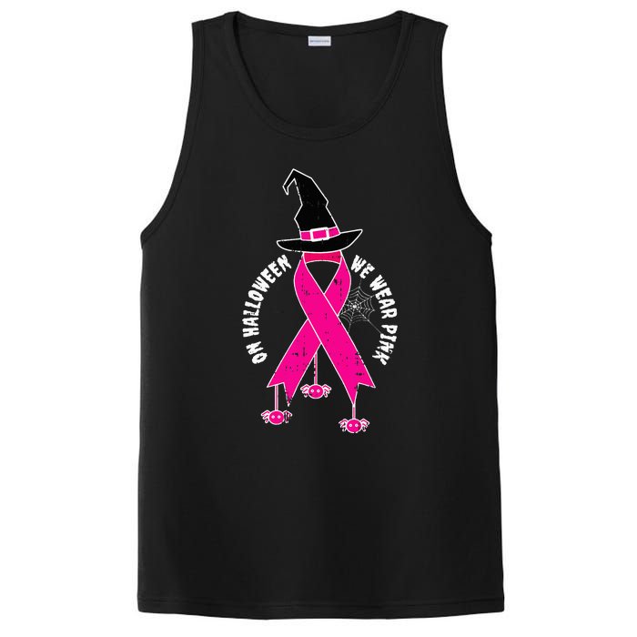 Halloween Witch Wear Pink Cool Breast Cancer Awareness Gifts PosiCharge Competitor Tank