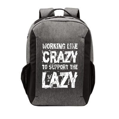 Hard Worker Working Like Crazy To Support The Lazy Vector Backpack