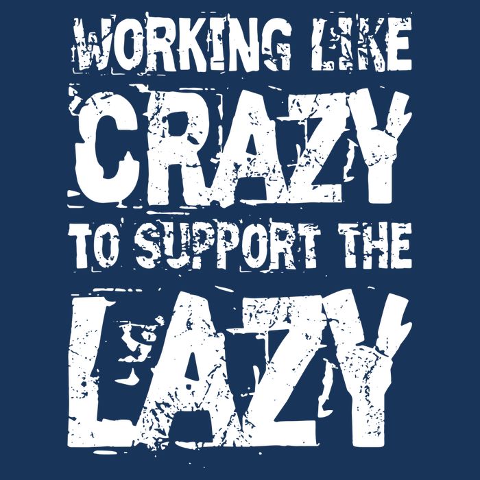 Hard Worker Working Like Crazy To Support The Lazy Knit Cap Winter Beanie