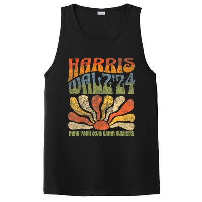 Harris Walz Waltz 2024 Mind Your Own Damn Business PosiCharge Competitor Tank