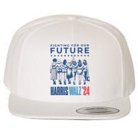 Harris Walz Waltz 2024 Harris Walz Future Button Election Wool Snapback Cap