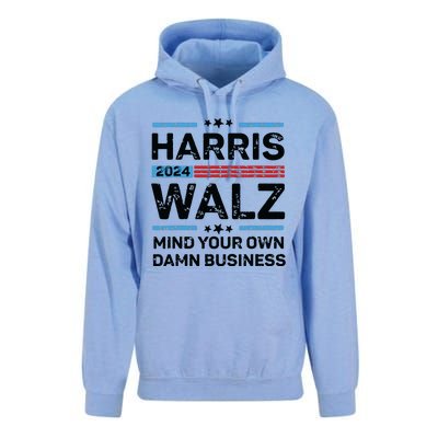 Harris Walz Waltz 2024 Mind Your Own Damn Business Unisex Surf Hoodie