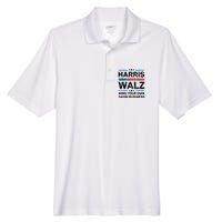 Harris Walz Waltz 2024 Mind Your Own Damn Business Men's Origin Performance Pique Polo