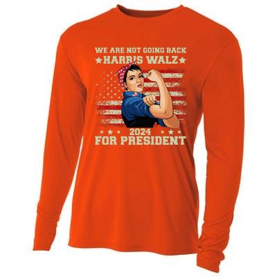 Harris Walz Waltz 2024 We Are Not Going Back Cooling Performance Long Sleeve Crew