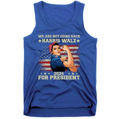 Harris Walz Waltz 2024 We Are Not Going Back Tank Top