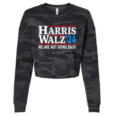 Harris Walz Waltz 2024 Election Kamala Harris Tim Waltz 2024 Cropped Pullover Crew