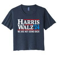 Harris Walz Waltz 2024 Election Kamala Harris Tim Waltz 2024 Women's Crop Top Tee