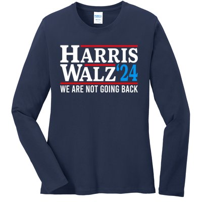 Harris Walz Waltz 2024 Election Kamala Harris Tim Waltz 2024 Ladies Long Sleeve Shirt