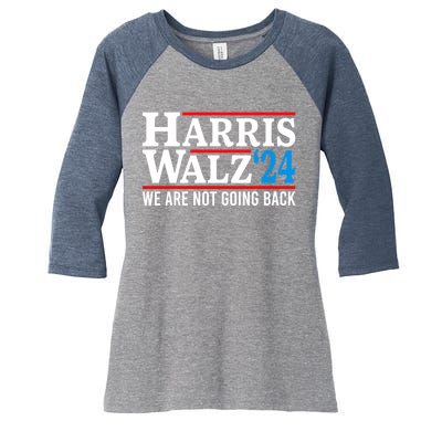 Harris Walz Waltz 2024 Election Kamala Harris Tim Waltz 2024 Women's Tri-Blend 3/4-Sleeve Raglan Shirt