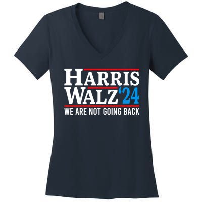 Harris Walz Waltz 2024 Election Kamala Harris Tim Waltz 2024 Women's V-Neck T-Shirt