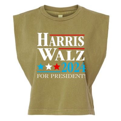 Harris Walz Waltz 2024 Vice President Vp Harris Tim Waltz Gift Garment-Dyed Women's Muscle Tee