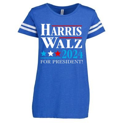 Harris Walz Waltz 2024 Vice President Vp Harris Tim Waltz Gift Enza Ladies Jersey Football T-Shirt