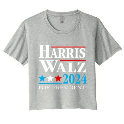 Harris Walz Waltz 2024 Vice President Vp Harris Tim Waltz Gift Women's Crop Top Tee